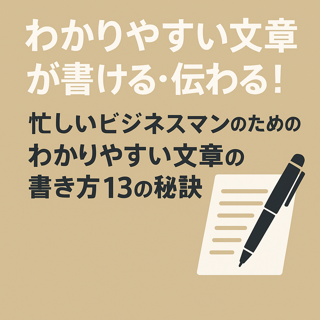 わかりやすい文章の書き方を伝えるデジタルデザイン（日本語テキスト入り）
