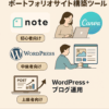 Webライター向け！ポートフォリオサイト構築ツール【目的別に紹介】